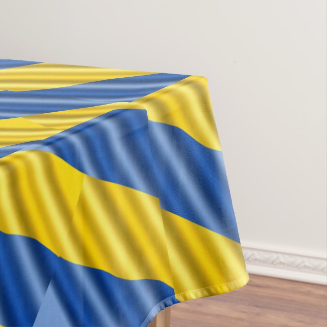 Nappe Ukraine Inspiration Bleu et Jaune Moderne Élégant (In Situ)