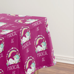 Nappe Unicorne drôle dire magique AF