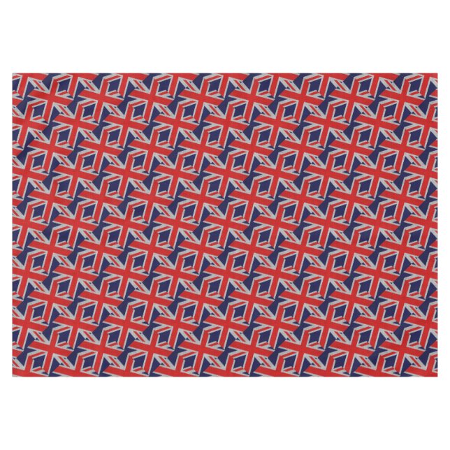 Nappe Union Jack sur les couleurs de fibre de carbone (Devant (Horizontal))