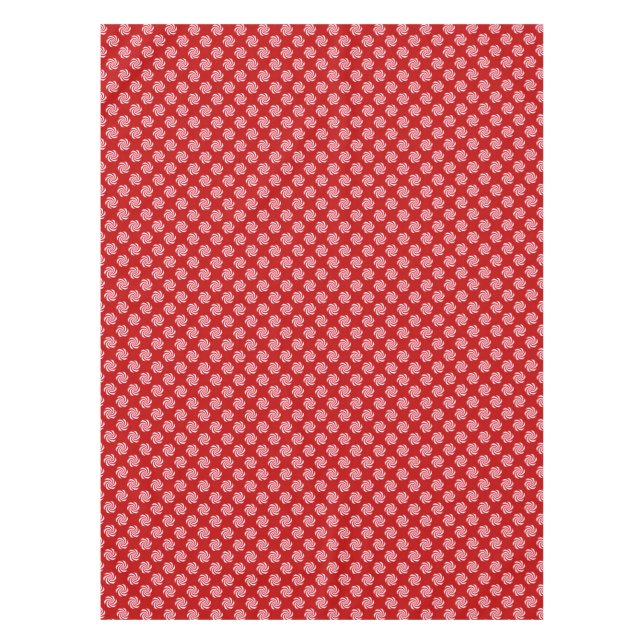 Nappe Vacances de Noël de remous de sucrerie de menthe (Devant)