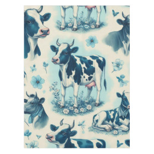 Nappe Vache de ferme vintage sans joint