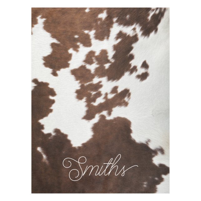 Nappe Vachette Brown et blanche (Devant)