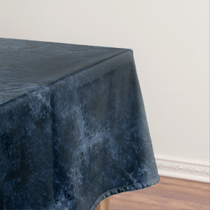 Nappe Velvety Navy Damask Bleu foncé Grunge Baroque