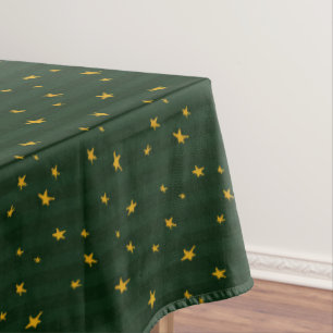Nappe Vert à rayure étoile Noël Holiday