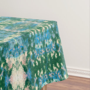 Nappe Vert bleu d'Aqua d'Ikat   de graffiti