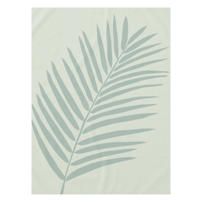 Nappe Vert feuille de palme tropicale (Devant)