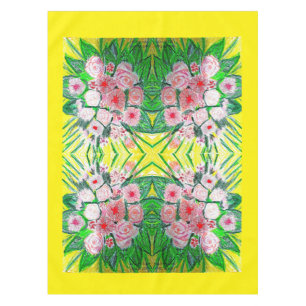 Nappe Vert, Rose, Jaune.