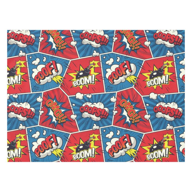 Nappe Vêtements de table Superhero/Gamer Party (Devant (Horizontal))