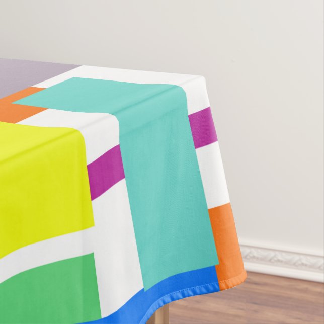 Nappe Vibes Positives Couleurs Joyeuses Blocs D'Art Abst (In Situ)
