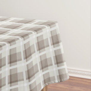 Nappe Vichy marron marron à carreaux buffalo plaid check
