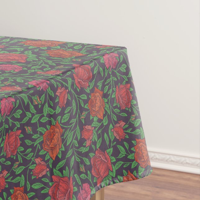 Nappe Victorien Gothique Parfait Rouge & Fuchsia Rose (In Situ)