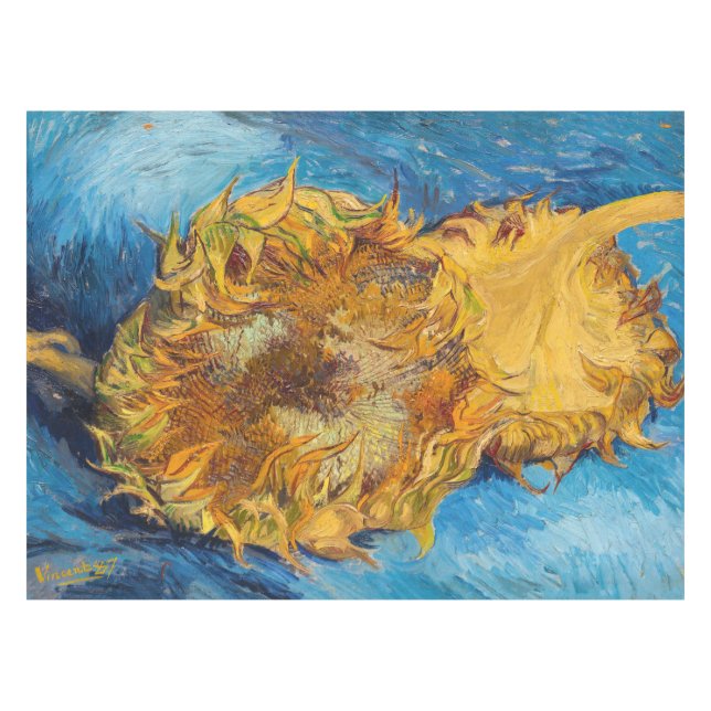 Nappe Vincent van Gogh - Deux tournesols coupés (Devant (Horizontal))