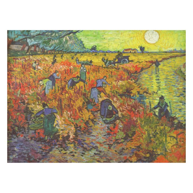 Nappe Vincent van Gogh - Le vignoble rouge (Devant (Horizontal))