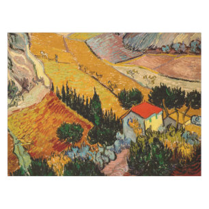 Nappe Vincent van Gogh - Paysage, Maison et Plowman