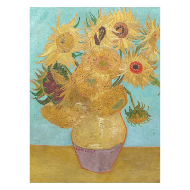 Nappe Vincent Van Gogh - Vase avec douze tournesols (Devant)