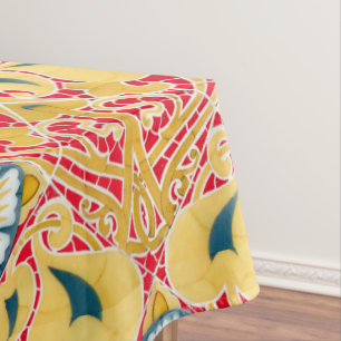 Nappe Vintage Art Nouveau Floral Carrelage Motif