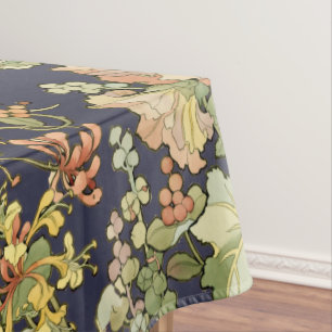 Nappe Vintage Art Nouveau Mucha Honeysuckle Motif