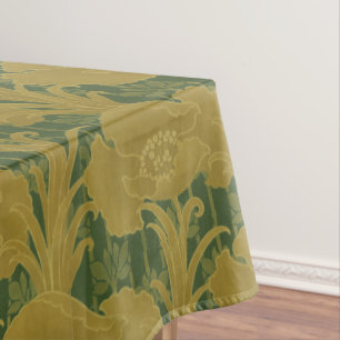 Nappe Vintage Art Nouveau Pépites Jaunes Motif