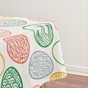 Nappe vintage du motif d'oeufs de pâques
