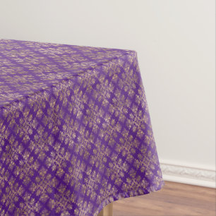 Nappe Vintage Gold Purple Damask