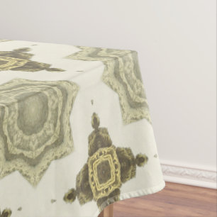 Nappe Vintage Golden Art Deco Motif Abstrait No3