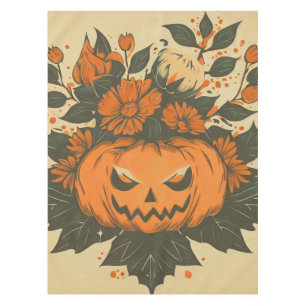 Nappe Vintage/Halloween/Automne/citrouille