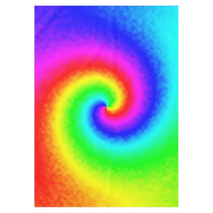 Nappe Vintage Hippie Boho Tie Dye Psychedelic Twirl
