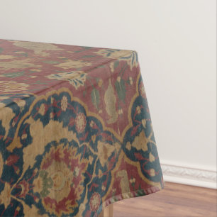 Nappe Vintage Oriental Perse Motif rouge
