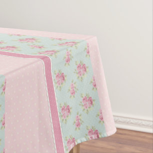 Nappe Vintage Russe Pois Ferme Pink