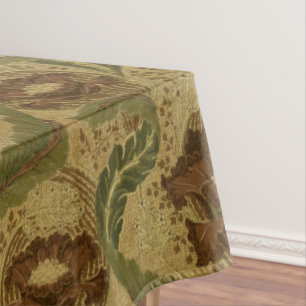 Nappe Vintage style Mission Rouge Fleurs Fleurs Motif