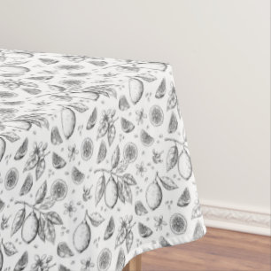Nappe Vintage Tropical Fruit Lemon Floral