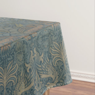 Nappe Vintage William Morris Peacock et Dragon