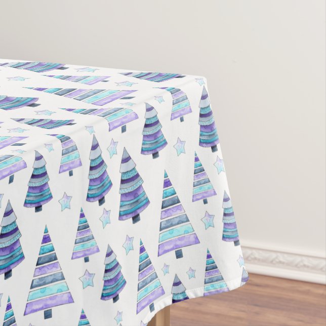 Nappe Violet bleu moderne Arbre de Noël Motif (In Situ)