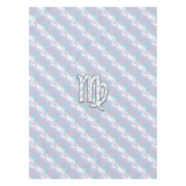 Nappe Virgo Sign on Pastels Mère de Pearl Style Imprimer (Devant)