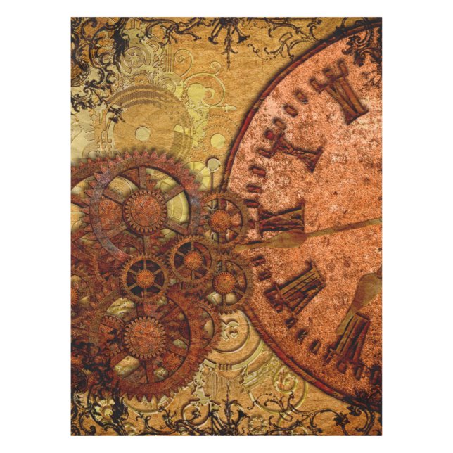 Nappe Vitesse grunge et horloge de Steampunk (Devant)