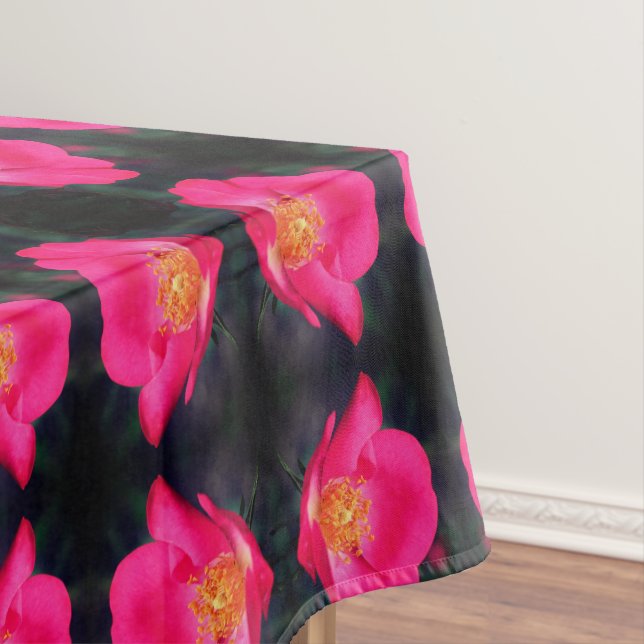 Nappe Vivid Pétales rose Abstrait Floral (In Situ)