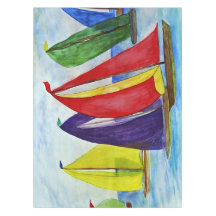 Voiles colorées nautiques