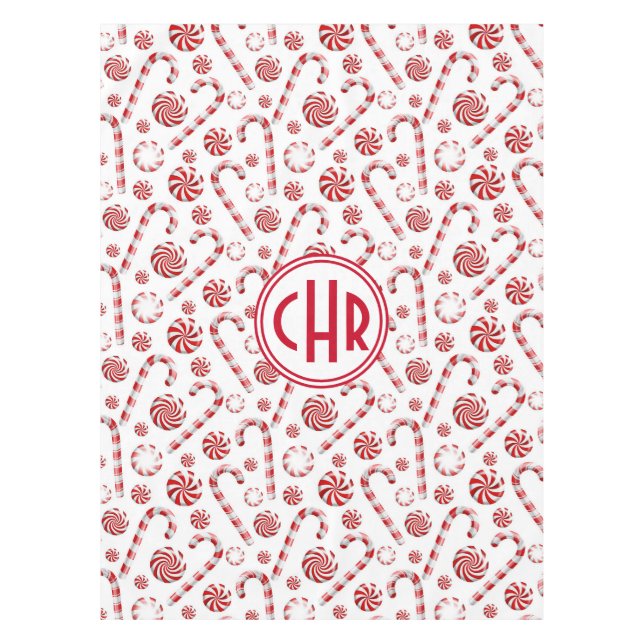 Nappe Voiture de Sucre de canne de Noël classique (Devant)