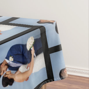 Nappe Votre Motif photo sur Black Personnalisé