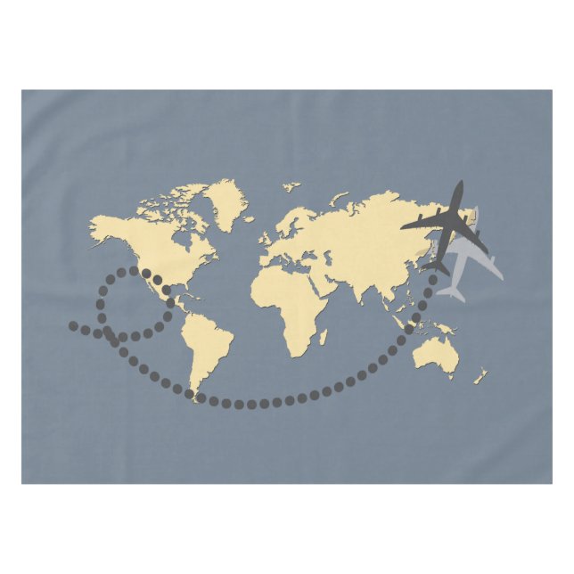 Nappe Voyageons l'illustration du monde (Devant (Horizontal))
