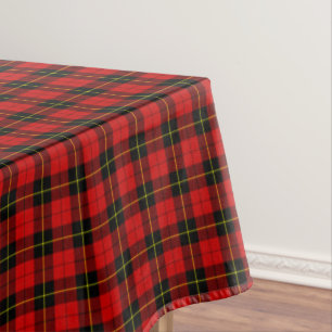 Nappe Wallace tartan rouge noir plaid