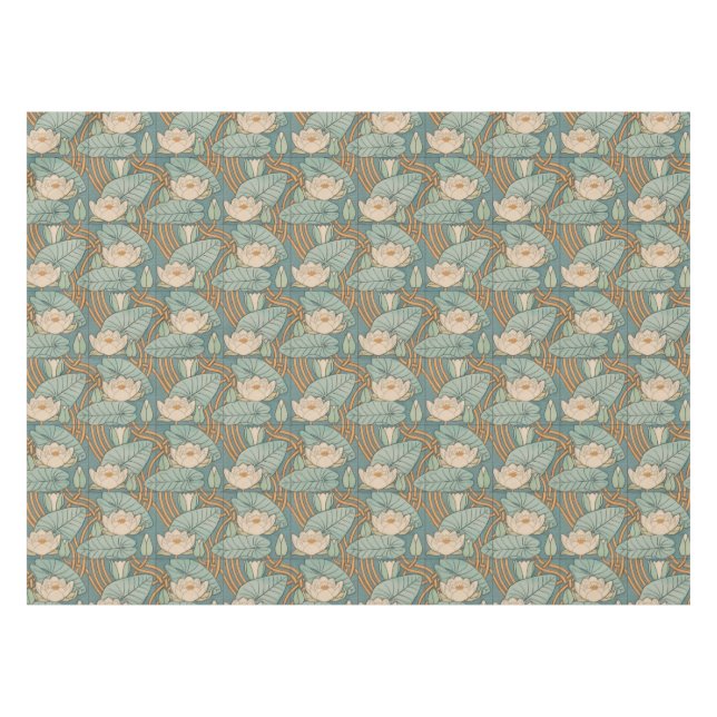 Nappe Water Lys Lily Art Nouveau Nature (Devant (Horizontal))
