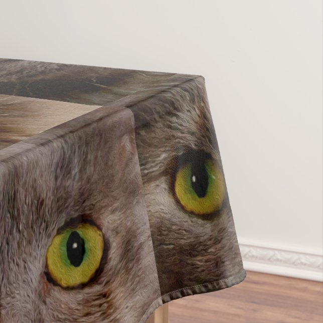 Nappe "Whiskers d'or : un chaton Brown dans la peinture  (In Situ)