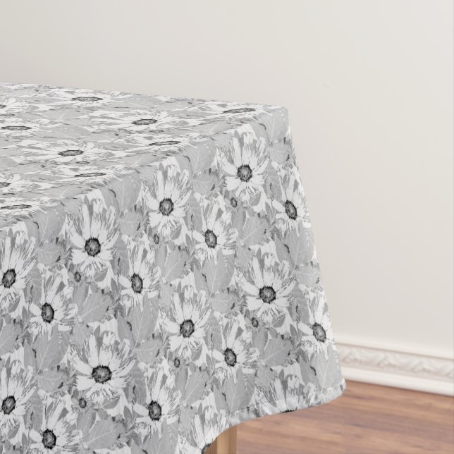 Nappe White flowers on light gray. (In Situ)