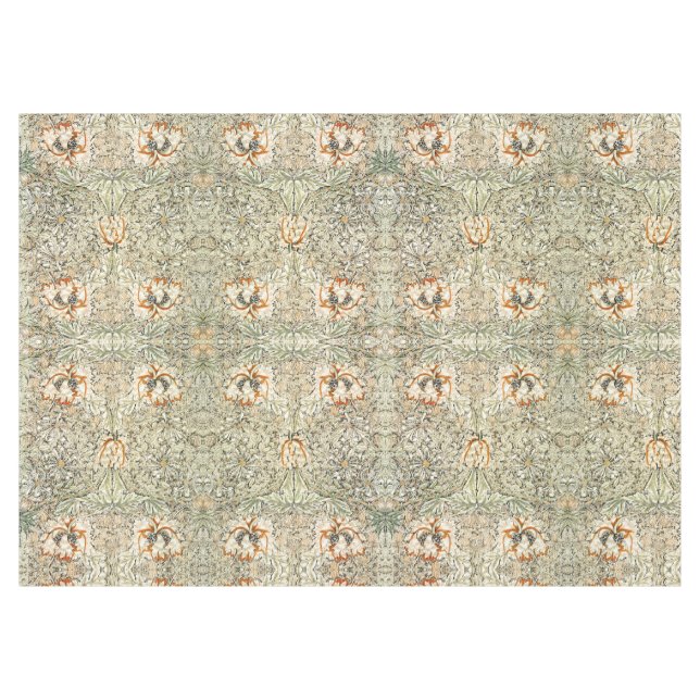 Nappe William Morris Antique Honeysuckle Floral Classic (Devant (Horizontal))