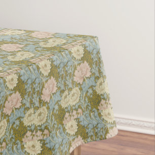 Nappe William Morris Chrysanthème Floral rose Vintage