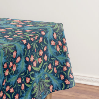 Nappe William Morris motif floral Harebell, bleu rose