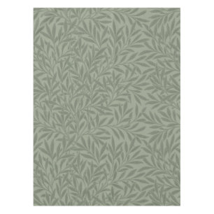 Nappe William Morris Motif Saule Antique Vert Sauge