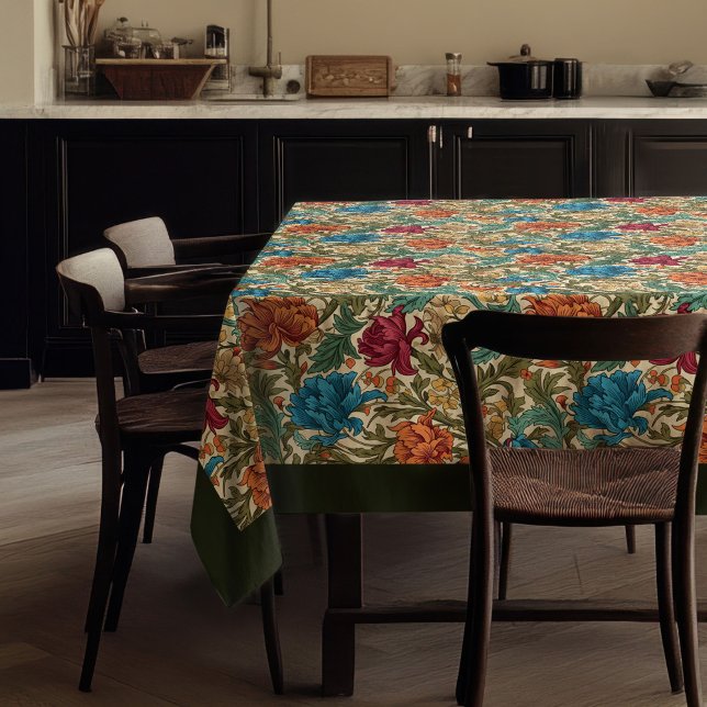 Nappe William Morris Pimpernel couleurs vives (William Morris Pimpernel colorful vibrant colors Tablecloth)