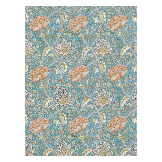 Nappe William Morris Windrush Floral Pattern Blue (Devant)